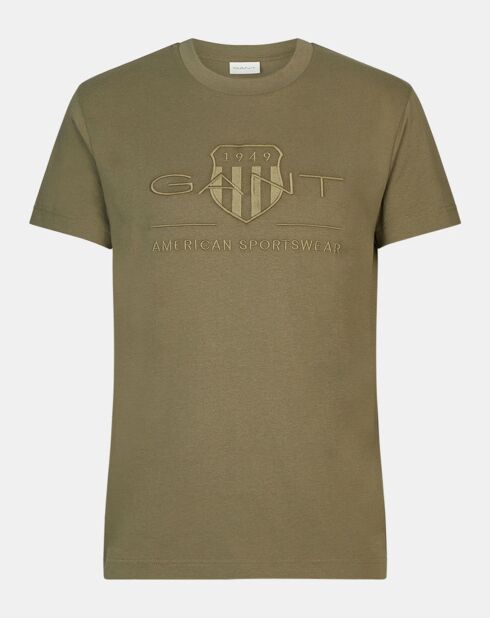 T-Shirt manches courtes Uni Blaosn Brodé T/T kaki