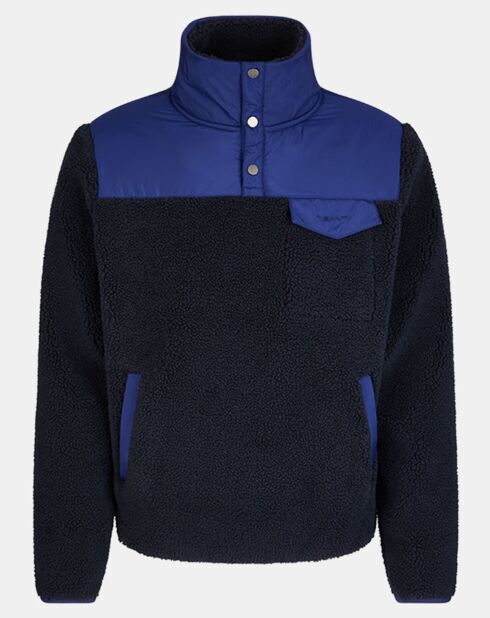 Veste Polaire 1/2 Zip bleue