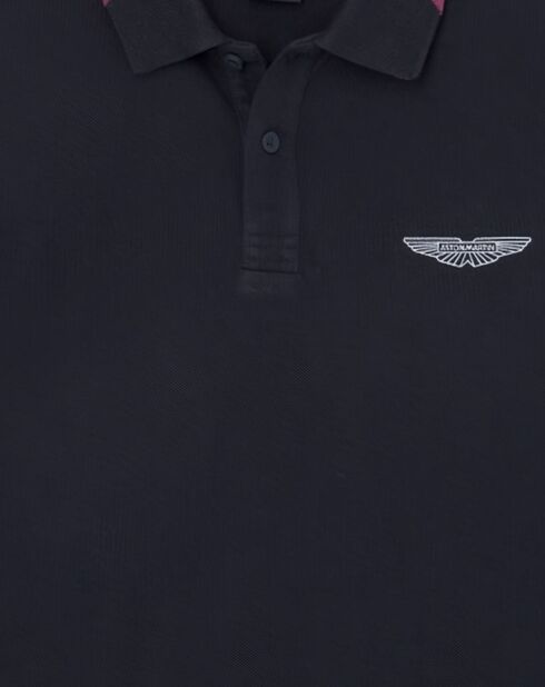 Polo Regular Fit manches longues Aston Martin Racing noir