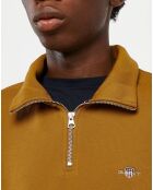 Sweat 1/2 Zip uni camel