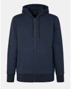 Sweat Hood zippé Mix bleu marine