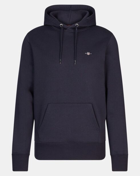 Sweat Hood uni bleu foncé