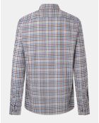 Chemise Slim Fit en Flanelle Vichy multicolore