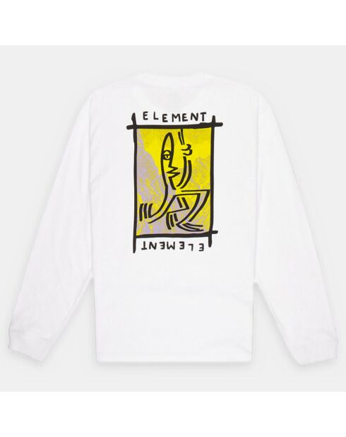 T-Shirt 100% Coton Bio Trekka Mountain Ls blanc