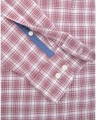 Chemise Slim Fit Oxford à carreaux rouge