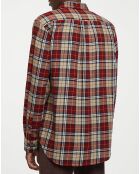 Chemise Regular Fit en Flanelle Bucheron rouge