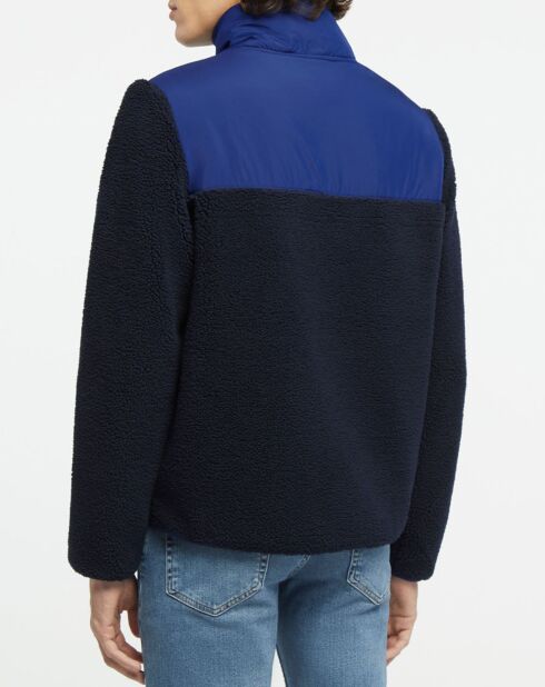 Veste Polaire 1/2 Zip bleue