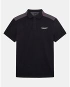 Polo Regular Fit Aston Martin Racing Colorblok noir/gris