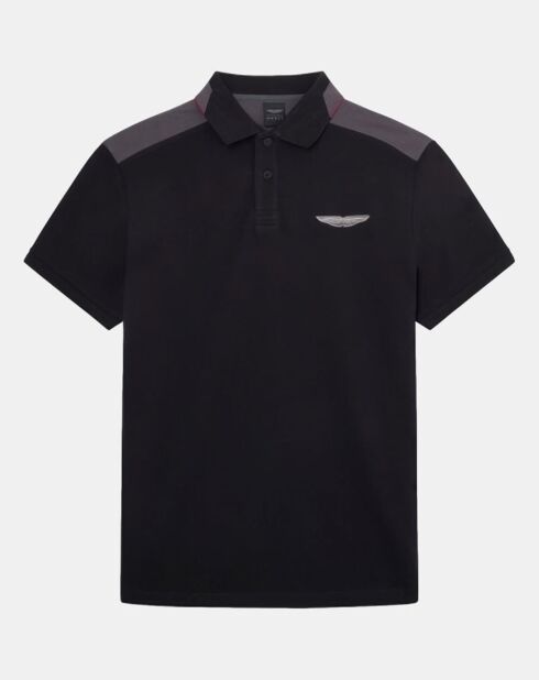 Polo Regular Fit Aston Martin Racing Colorblok noir/gris