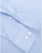 Chemise Slim Fit imprimée Pied-de-Poule bleu/blanc