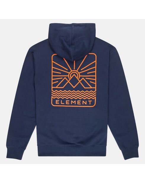 Sweat à capuche Wave bleu marine