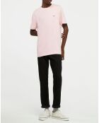 T-Shirt manches courtes Uni Rd rose clair