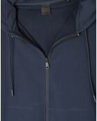 Sweat Hood zippé Mix bleu marine