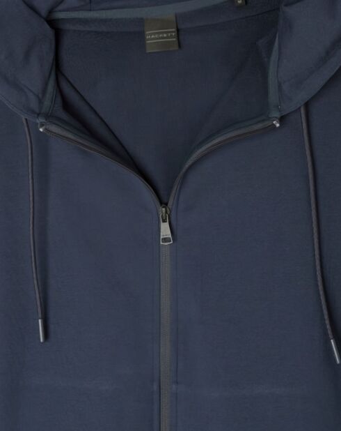 Sweat Hood zippé Mix bleu marine