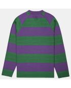 T-Shirt Blunt 3.0 rayé Ls vert/violet