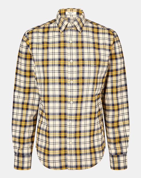 Chemise Regular Fit Tartan jaune/multicolore