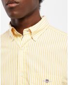 Chemise Regular Fit Stripe Basic jaune clair/blanc