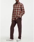 Chemise Regular Fit en Flanelle Bucheron rouge