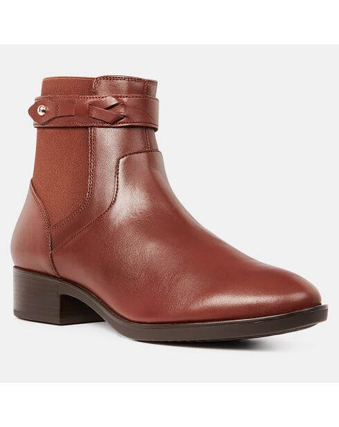 Boots en Cuir Felicity marron