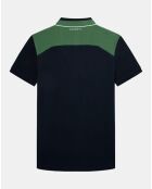 Polo Regular Fit Aston Martin Racing Colorblok bleu foncé/vert