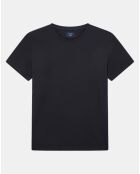 T-Shirt manches courtes uni Pima noir