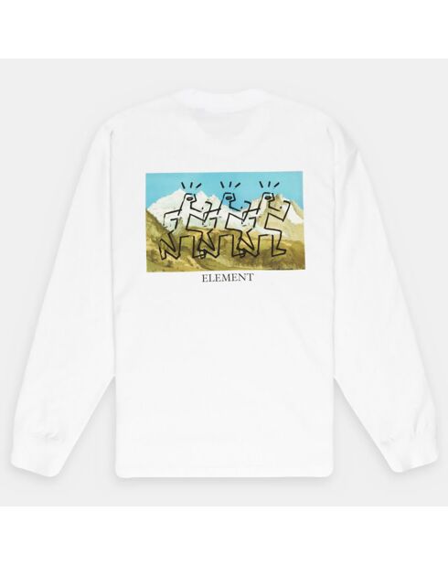 T-Shirt 100% Coton Bio Nature Calls Ls blanc