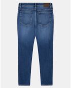 Jean Slim Fit Uni Washed bleu moyen