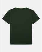 T-Shirt manches courtes uni Pima vert foncé