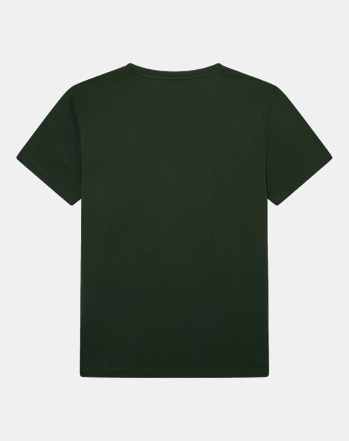 T-Shirt manches courtes uni Pima vert foncé