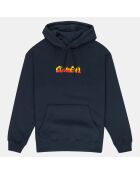 Sweat à capuche Fire bleu marine