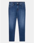 Jean Slim Fit Uni Washed bleu moyen