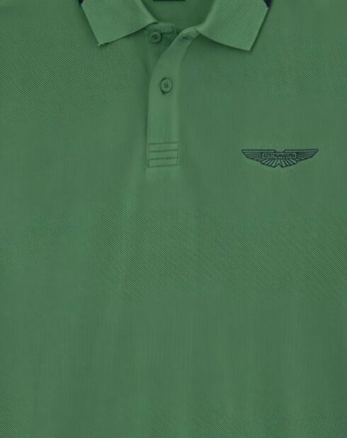 Polo Regular Fit Aston Martin Racing Détail Col vert clair