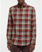 Chemise Regular Fit en Flanelle Bucheron rouge