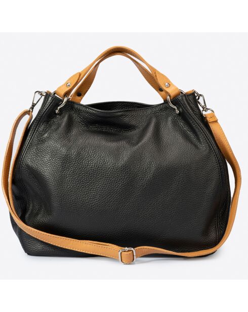 Sac à main en Cuir Azalea noir - 33x16x28 cm