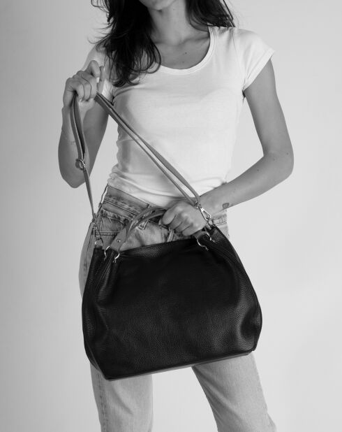 Sac à main en Cuir Azalea violet - 33x16x28 cm