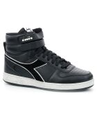 Baskets en Cuir Magic Bas Mid I noires