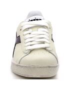 Baskets en Cuir Game L Low Waxe blanc/noir