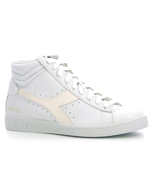 Baskets en Cuir Game High 2030 blanc immaculé/blanc