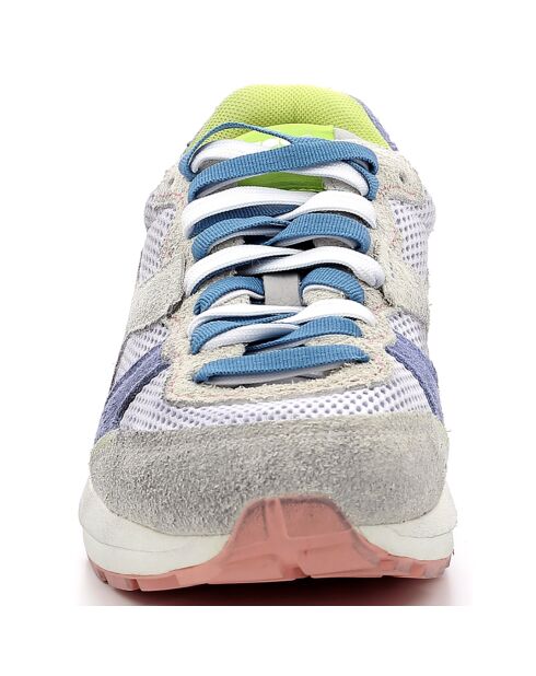 Baskets en Cuir Kmaro 42 Metal bleu/gris