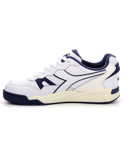 Sneakers Winner in pelle bianca/blu