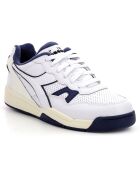 Sneakers Winner in pelle bianca/blu