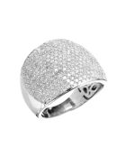 Bague Pavage Eclatant Diamants 2 ct or blanc