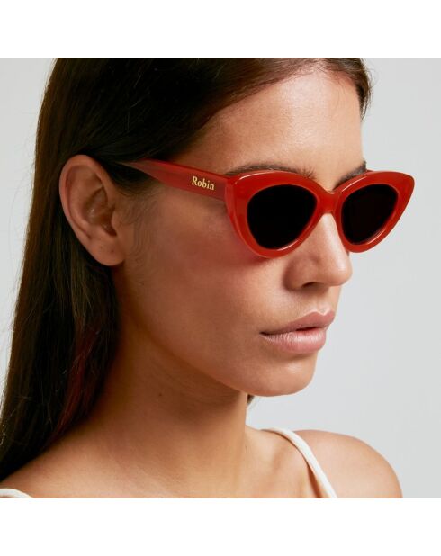 Lunettes de Soleil Amy rouge bordeaux