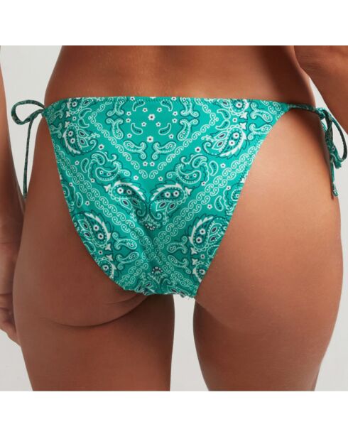 Bas de maillot de bain Tie Sporty Bandana vert
