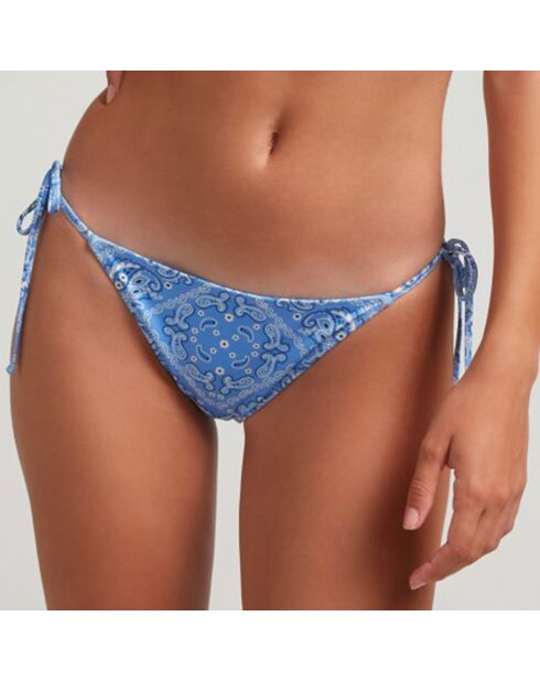 Bas de maillot de bain Tie Sporty Bandana bleu azur