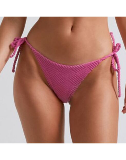 Bas de maillot de bain Tie fuchsia