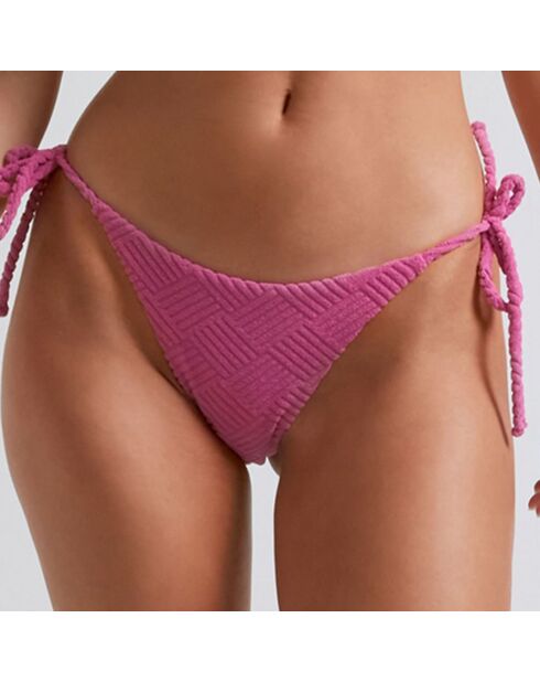 Bas de maillot de bain Tie fuchsia