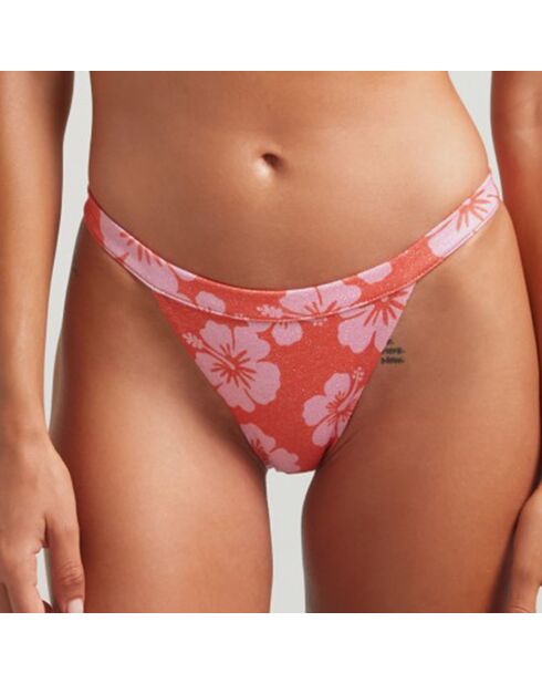 Bas de maillot de bain Maui rouge/rose
