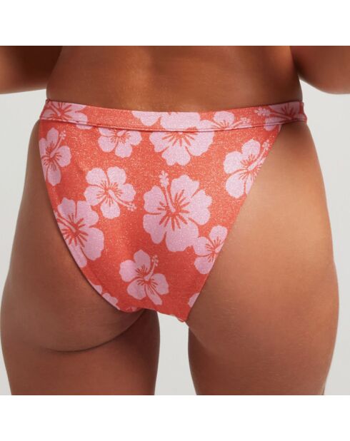 Bas de maillot de bain Maui rouge/rose
