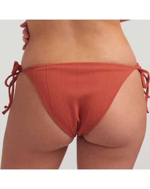 Bas de maillot de bain Tie terracotta